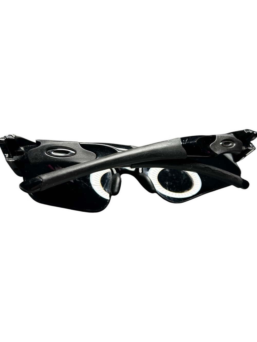 Oakley Flak Jacket XLJ 1.0 Sunglasses Black 12-903 63-14 Vintage Sport Wrap - Picture 10 of 12